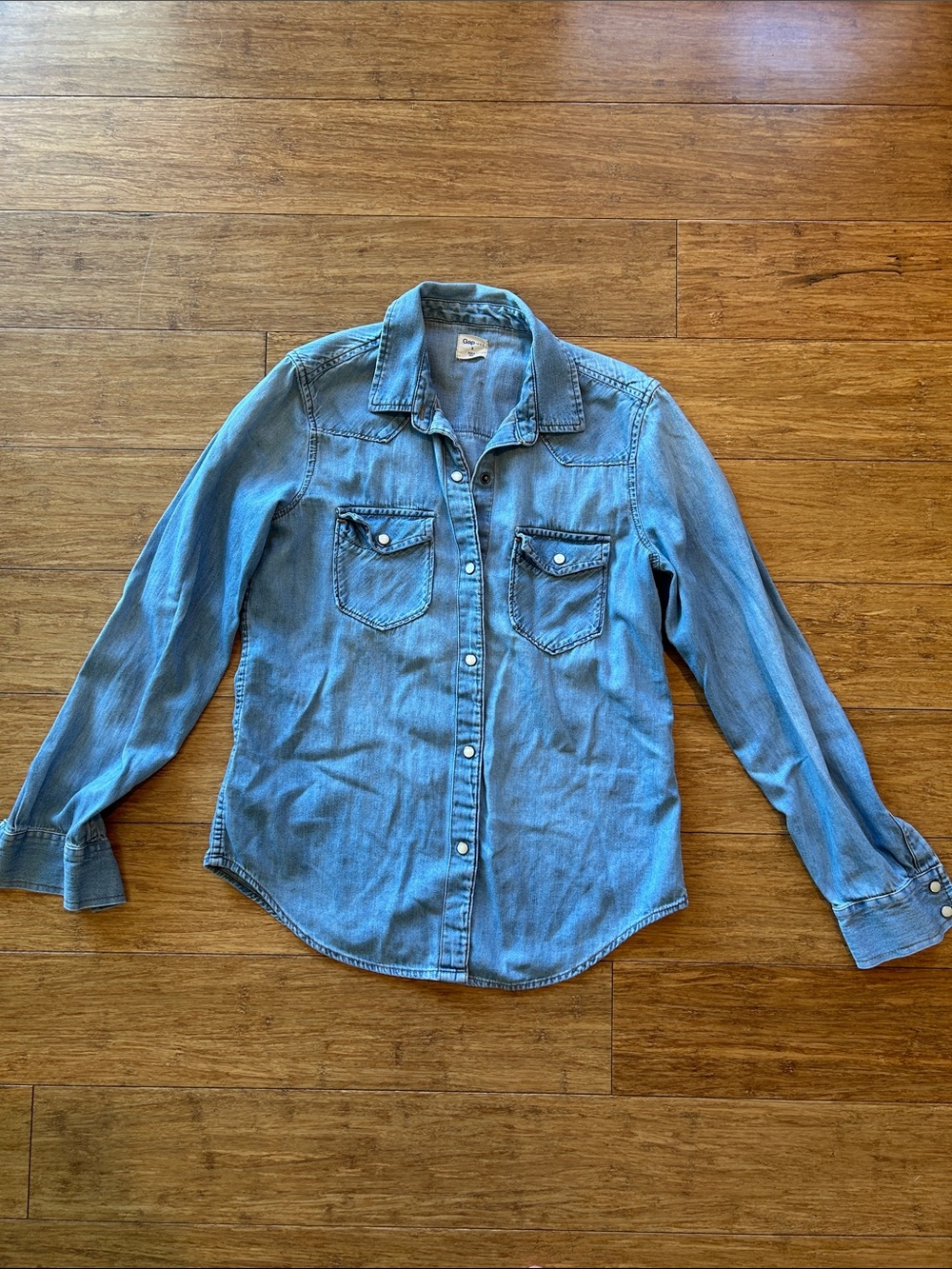 GAP Light Denim Button-Up Shirt